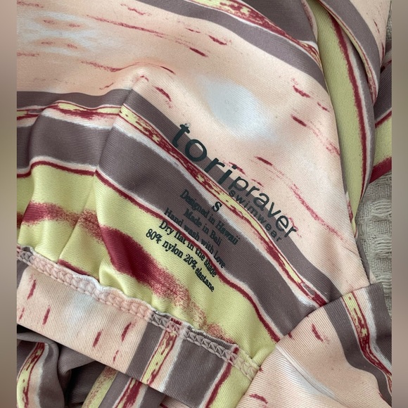 Tori Praver Jasmine Wrap Bikini in Indian Wells Skin print - Picture 4 of 5